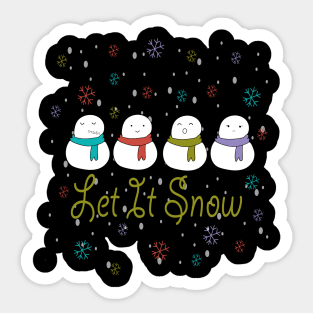 Let It Snow Sticker